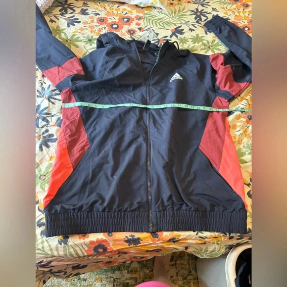NWT XL adidas modern windbreaker zip up hoodie - Picture 5 of 7